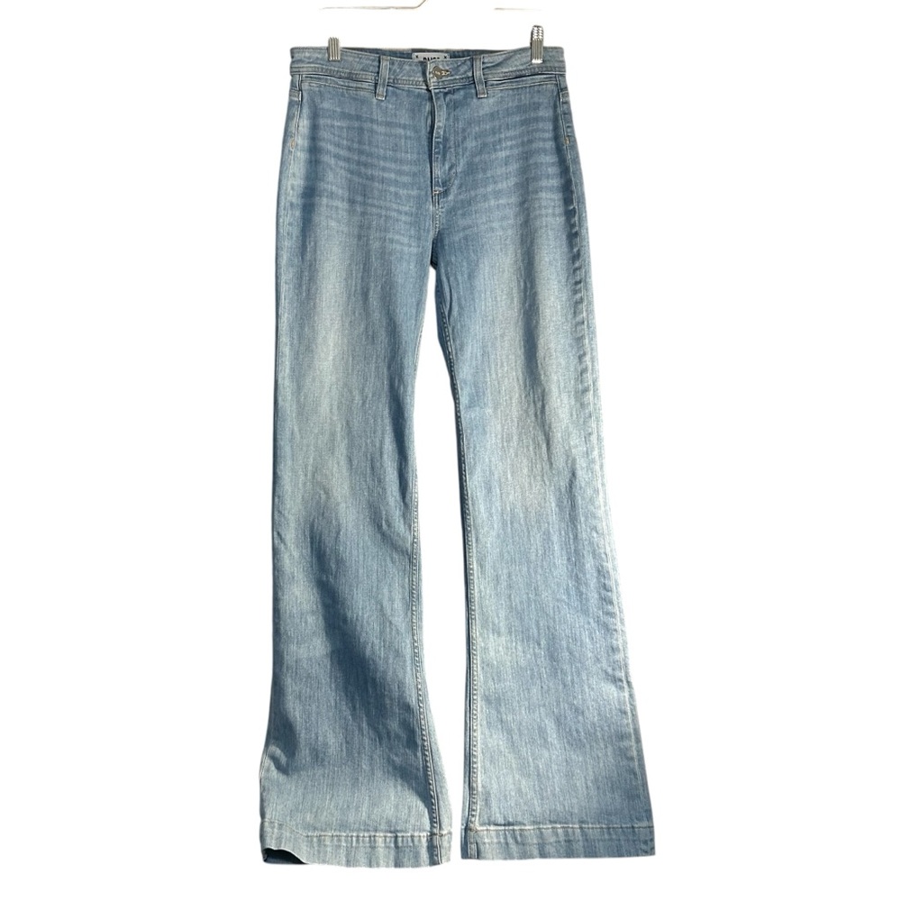 PAIGE Light Blue Flare & Wide Leg Jeans